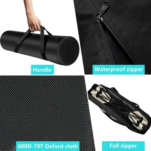 Kovshuiwe 2 Pack Replacement Bag 39.4 Inch for Camping Chair, Large Folding Chair Carry Bag Nylon Storage Tent Bag with Handle Strap for Travel Outdoor Camping Sports-39.4x10x10inch（Only Bag）