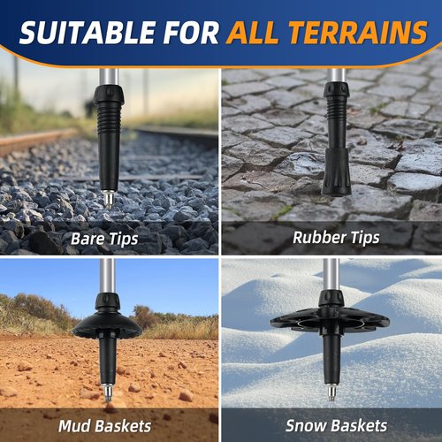 Lightweight Collapsible Kids Hiking Poles - Retractable Kids Hiking Stick, Telescoping Aluminum Trekking Poles 2 Pack, Adjustable Kid Ski Poles by Croosseoutdoors