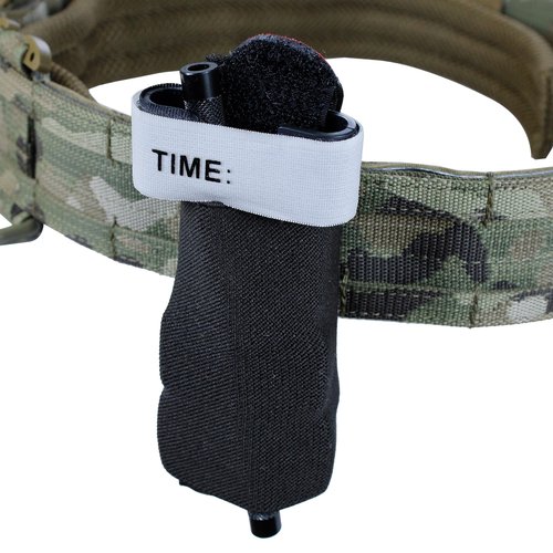 Tourniquet Holder Elastic MOLLE Mounted, JX Tacfancier TQ Holder for Duty Belt, Retention Band Tourniquet Pouch Survival Gear
