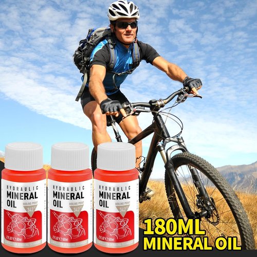 HYHJMISTY Brake Bleed Kit for Shimano Hydraulic Brakes with 180 ml Mineral Oil Brake Fluid, Bike Brake Bleed Kit for Shimano Mountain/Road Bike Brake