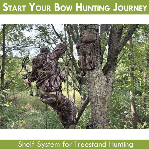 Wild Cedar Bow Hunting Backpack for Men, Saddle Camo backpack with Bow Holder, Compound Bow Hunting Bag for Deer and Elk Hunting