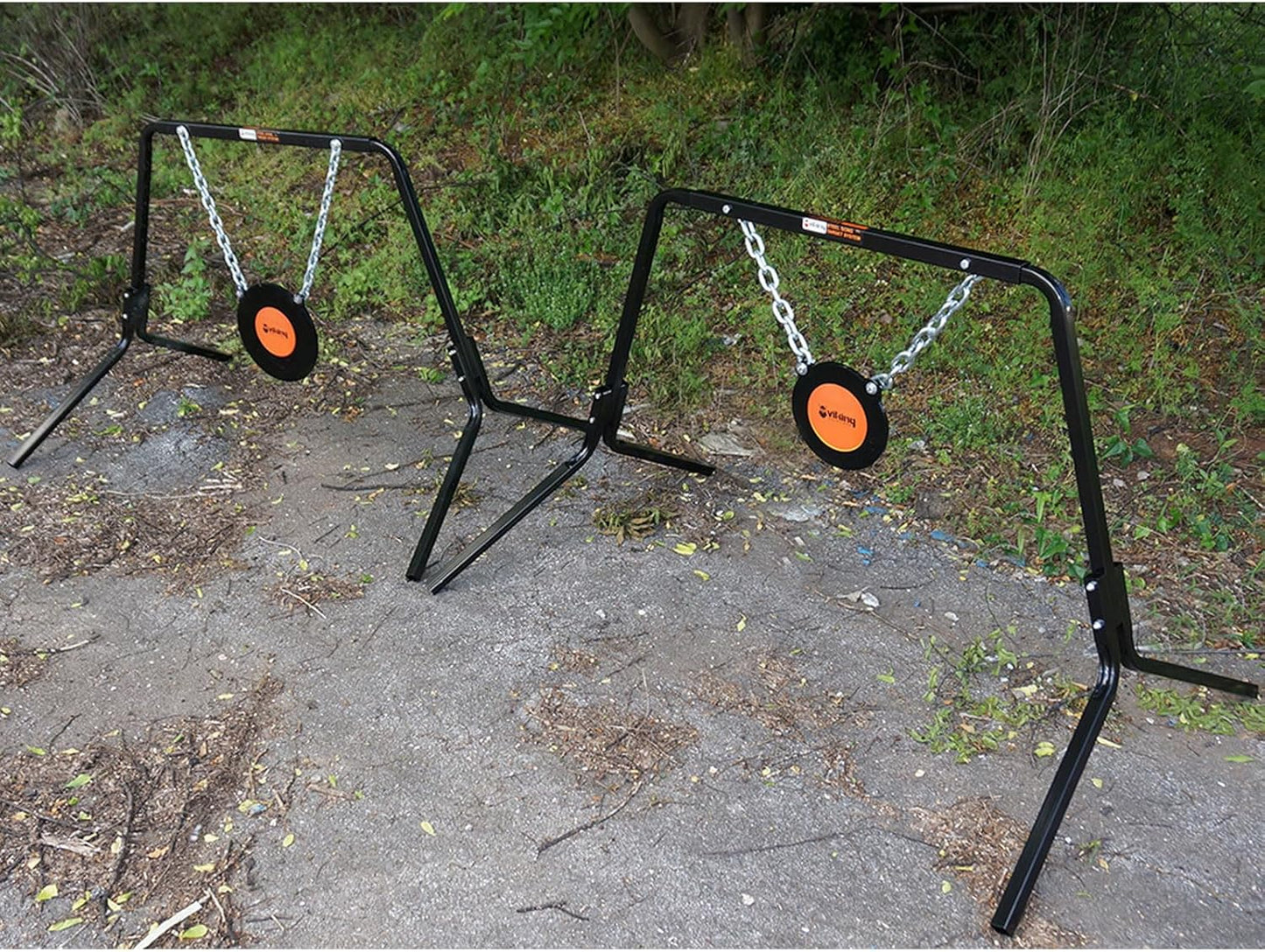 Viking Solutions Complete Gong Target System Combo 8" and 10" Gongs 3/8" AR500 Steel