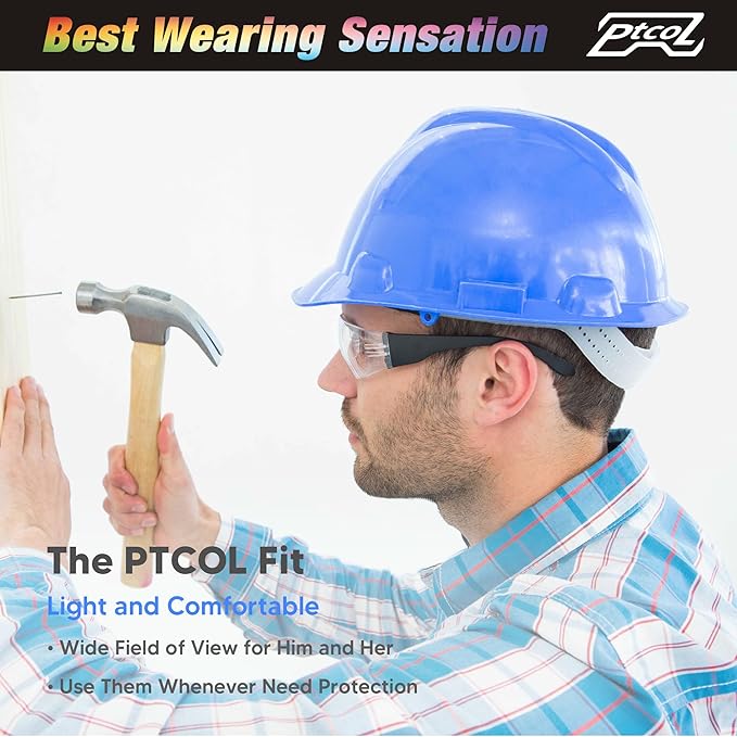 28 Pack Safety Glasses BLACK Frame (Bulk Pack of 24+4) Unisex Clear Anti-Scratch Protective Goggles Impact Resistant Lens Eyewear with ANSI Z87.1 Certified for Construction, Shooting and Laboratory