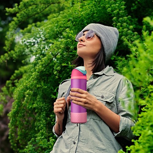 YOUCOX Silicone Boot for Owala Water Bottle 24 oz, Anti-Slip Protective Sleeve for FreeSip/Twist/Flip Stainless Steel Water Bottles, Bottom Cover for Owala Accessories, BPA Free, Dishwasher Safe