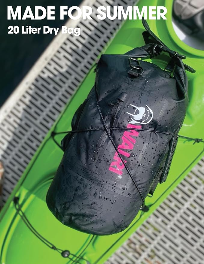 WALRI 20L Waterproof day pack for Sports, Surf, Turf and Dirt (Grey)