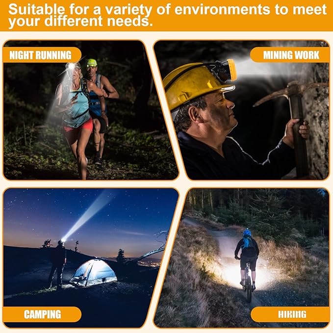 Superbright LED Mining Light KL4LM(B).Plus Miner Cap Lamp Waterproof Underground Headlamp Explosion-Proof Hard Hat Headlamp