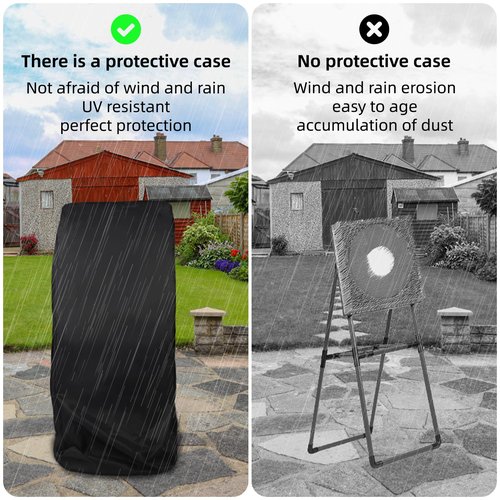 Axe Throw Target Game Cover，Heavy Duty Steel Frame Axe Throw Target Game Cover compatible with EastPoint - 65 x 26 x 38inch - Outdoor All Weather Waterproof, Anti-UV,Fade Resistant Material
