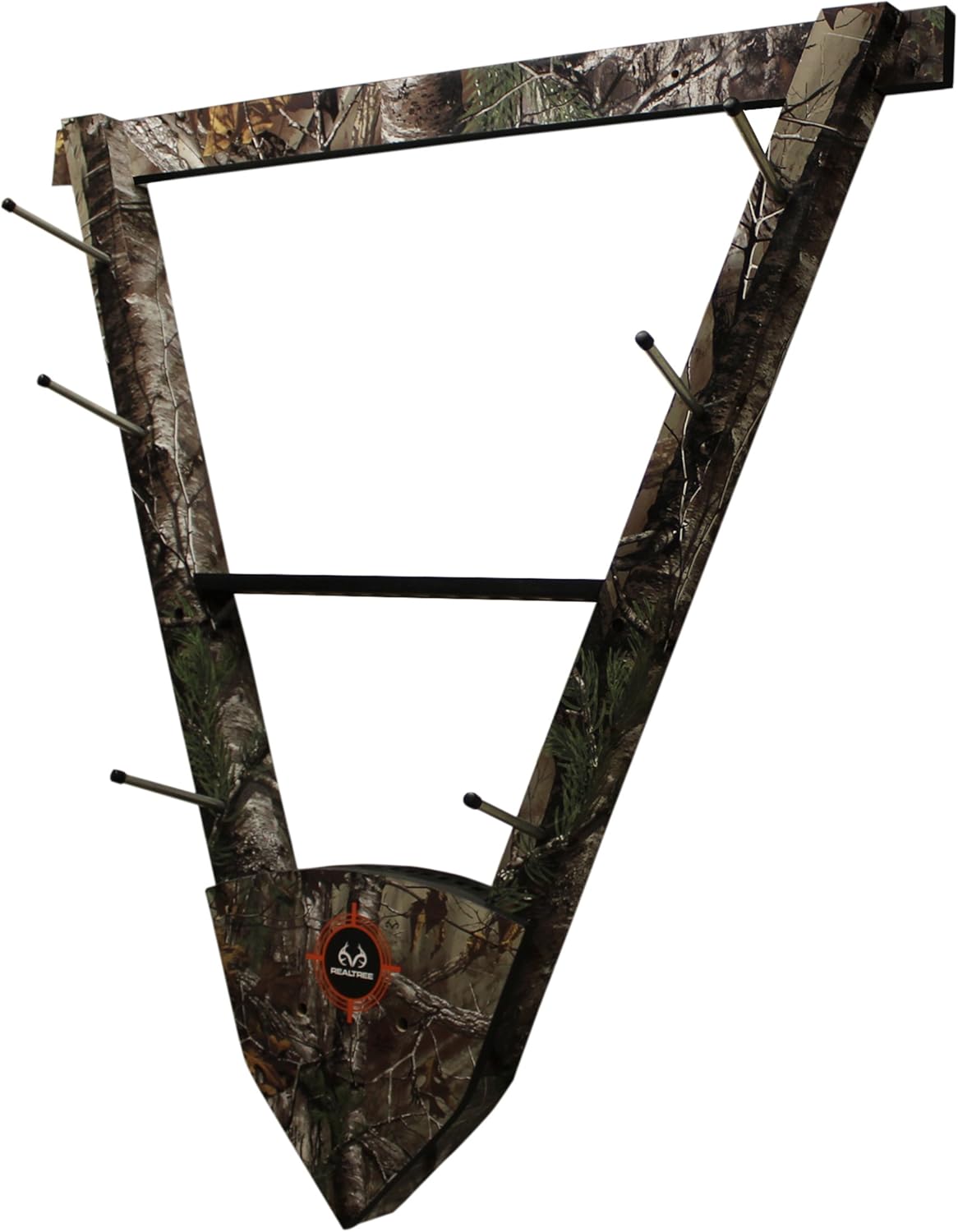 Rush Creek Creations Wall Mounted Bow and Arrow Display Rack for Hunting & Archery Accessories Real Tree 3-Bow Holder & 12-Arrow Storage Handcrafted Small Bows & Big Bow Hanger w/Arrow Holders