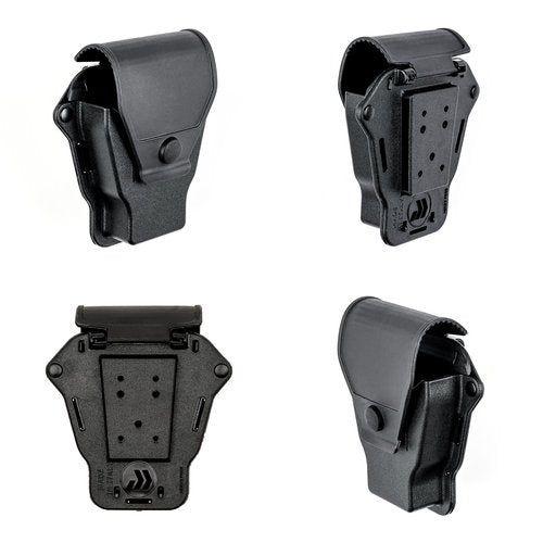 Hero's Pride Edge Handcuff Case - Removable Cover for Duty Belts Up to 2.25” Wide - Universal Fit with Dual Flexible Internal Clips - Lightweight Injection Molded Polymer