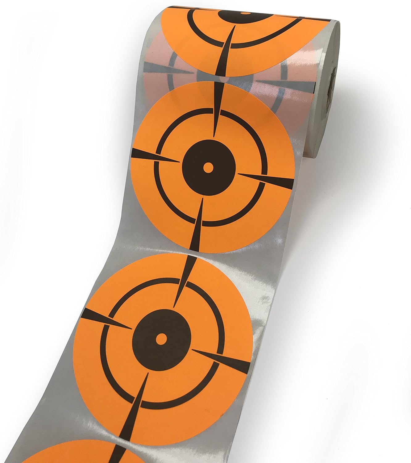 SBLABELS Bullseye Shooting Target 250 Bright Fluorescent Orange/Red Targets Made in The USA