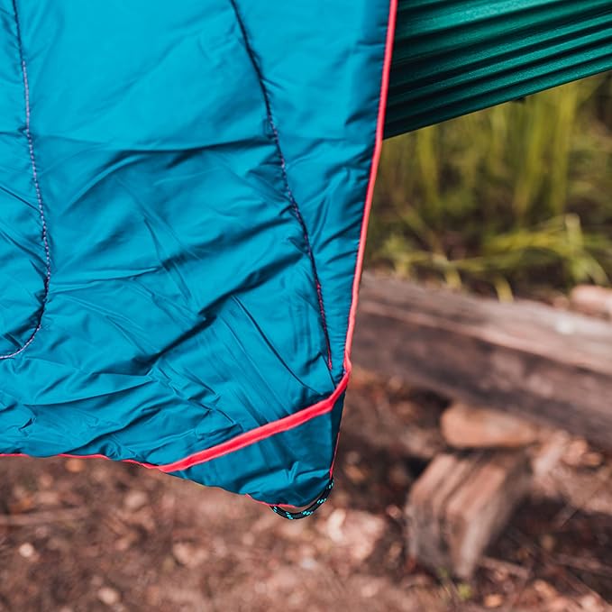4Monster Double Puffy Camping Blanket - Extra Puffy Outdoor Blanket, Portable, Lightweight and Warm,Insulated Camping Quilt for Outdoors, Travel, Stadium, Festivals, Beach, Hammock