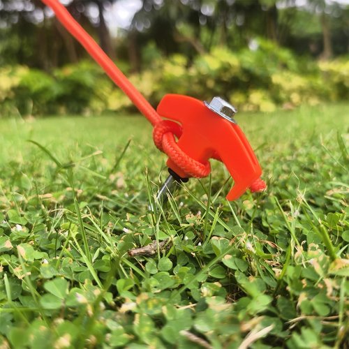 8" Screw in Tent Stakes - Ground Anchors Screw in, Camping Tent Accessories, Metal Threaded Tent Spikes, Tent Stakes for Outdoor Camping,Y-Shaped 3 Way Wrench (9)