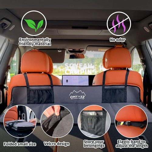 ONTYZZ Car Rear Seat Mattress Extension Plate for Air Mattress Foldable Portable Mattress for Sleeping Increase Vehicles Bed Camping Space for Model3/Y/S