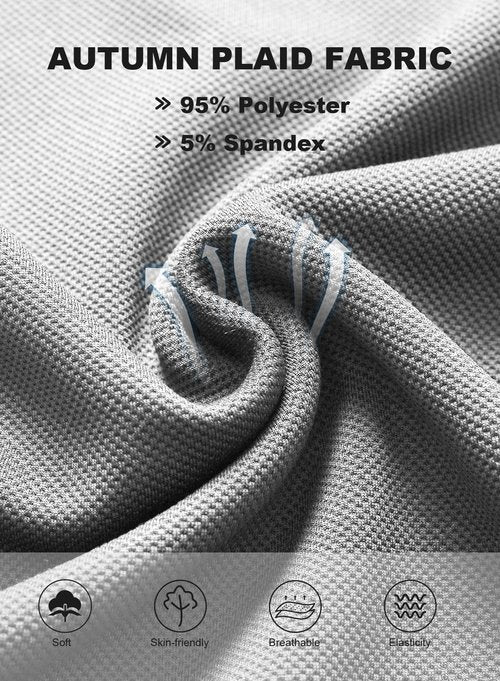 IBIH Men's Workout T-Shirt 1/4 Zip Long Sleeve Athletic Sweater Mock Neck Shirt Elastic Breathable Fabric Medium-Weight,Light Grey,Small