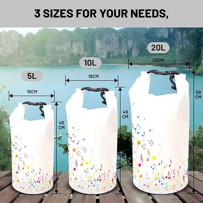 Waterproof Dry Bag,Roll Top Waterproof Backpack 2L/5L/10L/20L/30L/40L Floating Lightweight Bags for Kayaking, Boating, Fishing, Swimming Camping