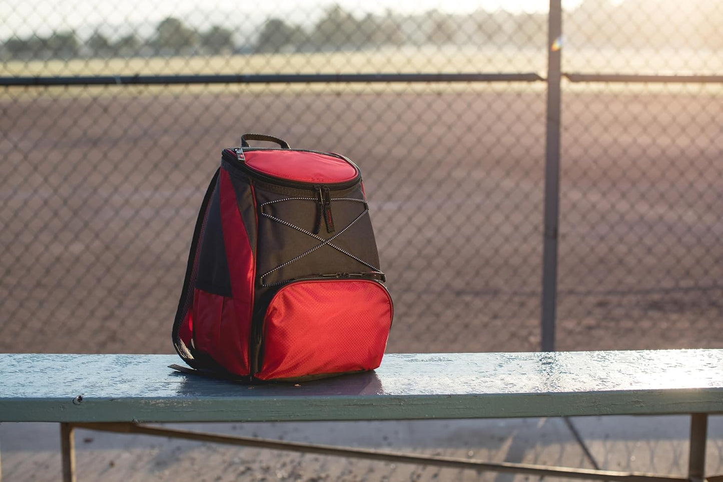 PICNIC TIME Coca-Cola Emoji PTX Backpack Cooler, Soft Cooler Backpack, Insulated Lunch Bag, (Red with Gray Accents)