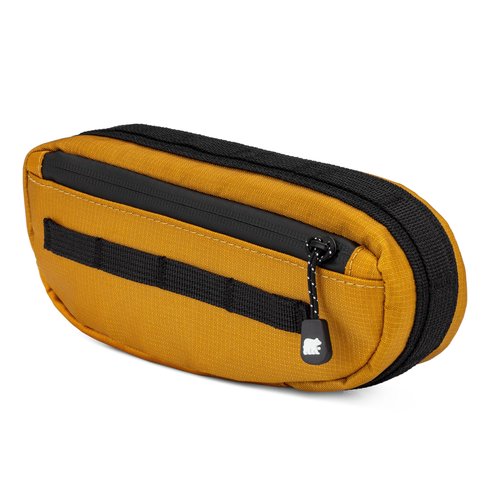 Bike Frame Bag – Waterproof Zippers and Water-Resistant Fabric, Dual Storage Compartments, Adjustable Straps – Fits All Frame Sizes, Perfect for Cycling, Commuting, and Adventure Rides (Golden Yellow)