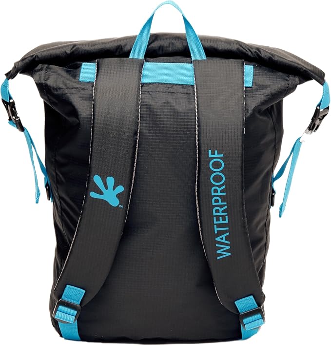 geckobrands Lightweight 30L Waterproof Backpack - Lightweight Watertight Outdoor Bag Hiking Traveling Light Water Activities
