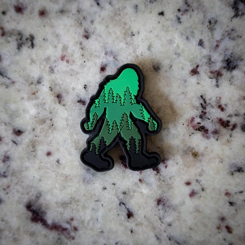 Bigfoot Trees PVC Morale Patch | Hook & Loop Backing