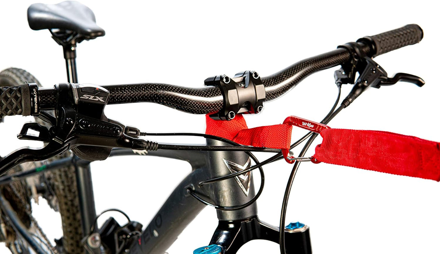 Quick Loop with Carabiner - Quickly Attach Adventure Tow Bungee to Any Bike Handlebar or Seat