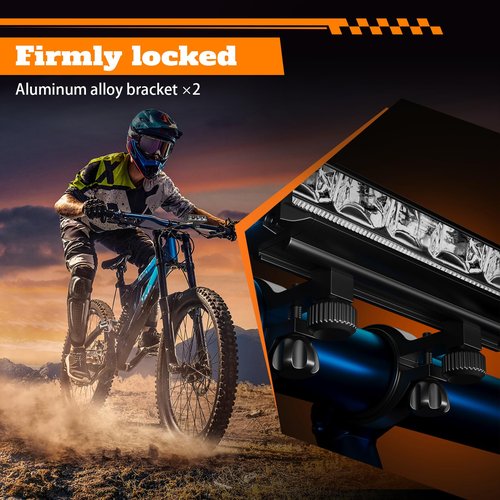 Bike Lights, Bike Lights for Night Riding, 6 LED Aluminum Alloy USB Rechargeable Bike Headlight and Tail Light, IPX5 Waterproof Bicycle Light Front and Back, Bike Light Front and Rear Set for Adults