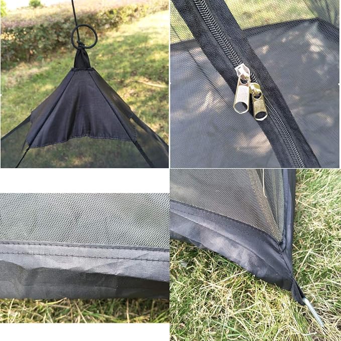Mosquito Net for Camping Bed Compact and Ultra-Light for Travel Outdoor Netting Cover Lightweight Mesh (Green)