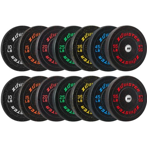 Bumper Weight Plate Olympic Plate Hi-Temp Bumper Weight Plate with Steel Insert Strength Training Weight Lifting Plate (15LB X 2)