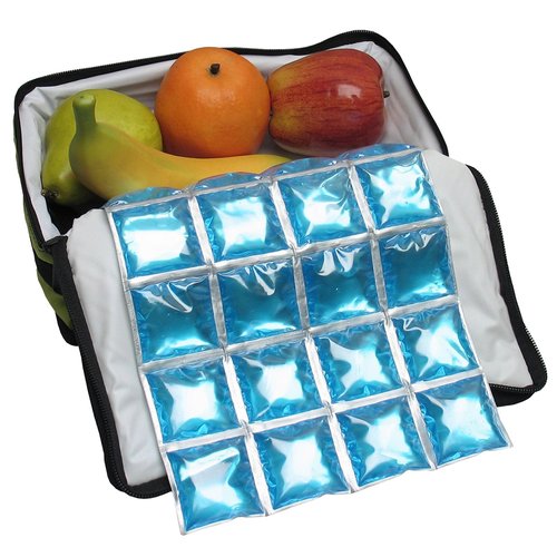 ICY-Cools Reusable Ice Packs for Coolers - Flexible Ice Sheets, Flat and Long-Lasting for Camping or Lunch Boxes, 8x12, 3 Pack (Blue)