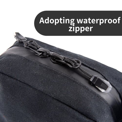 Brand EDC Organizer - Zippered Belt Bag for Men & Women, Side Gusset Design, Ideal for Travel & Hiking