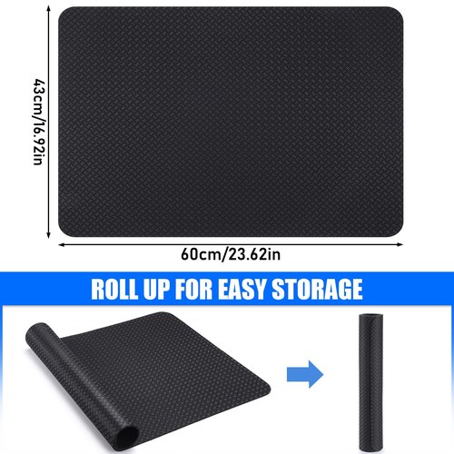 TOBWOLF Upgraded Double-Sided Non-Slip Workout Mat for Under Desk Elliptical, Exercise Mat for Ellipse Leg Exerciser as Seen on TV, Anti-Slip Mat Suitable for Leg Exerciser While Sitting for Seniors