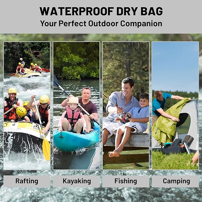 Waterproof Dry Bag,Roll Top Night Sky Space Small Waterproof Backpack 5L/10L/20L Floating and Lightweight Bags for Kayaking, Boating, Fishing, Swimming and Camping