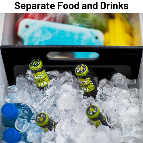 Omoojee Haul Size Cooler Divider and Cutting Board, Compatible with Yeti HAUL Cooler, with Improved Juice Drip Groove