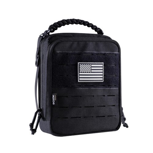 DCSZM Tactical Molle Admin Pouch,Utility EDC Pouch Organizer Modular Tool Pouch of Double Layer Design Medical EMT Attachment Bag