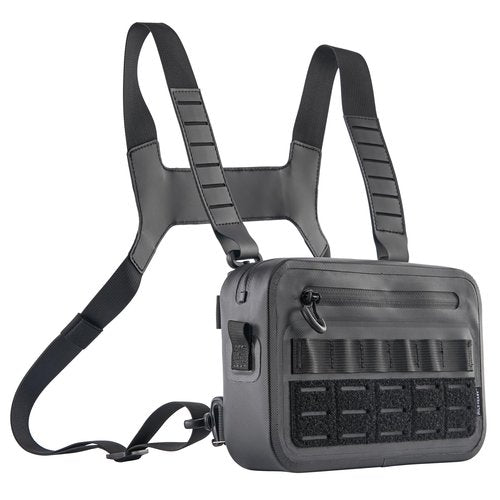 WILD HEART Sports Chest Bag for Men Women Comepletely Waterproof Tactical Chest Pack Multifunction Motorcycle bag for Outdoor Activities