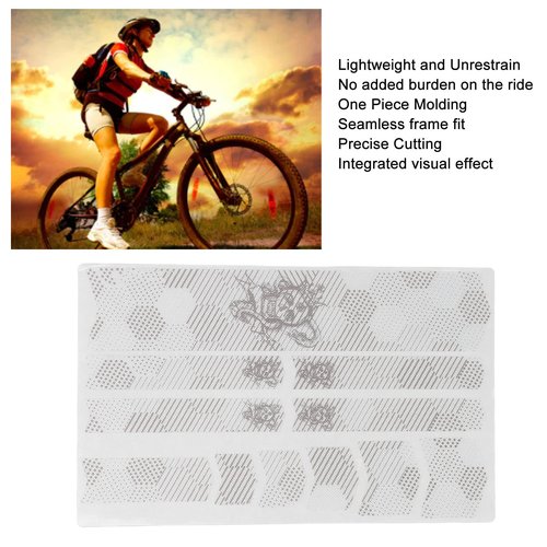Bike Frame Protection Tape,Bike Frame Protector Stickerthickened Fade Resistant Decorative Pvc Bike Frame Tape,Bike Wrap for Mountain Road Bikes (Skull Snake)
