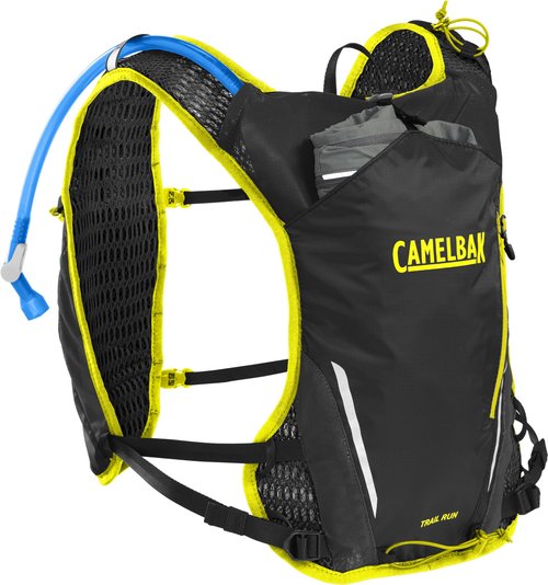 CamelBak Trail Run Hydration Vest 34oz, Black/Safety Yellow