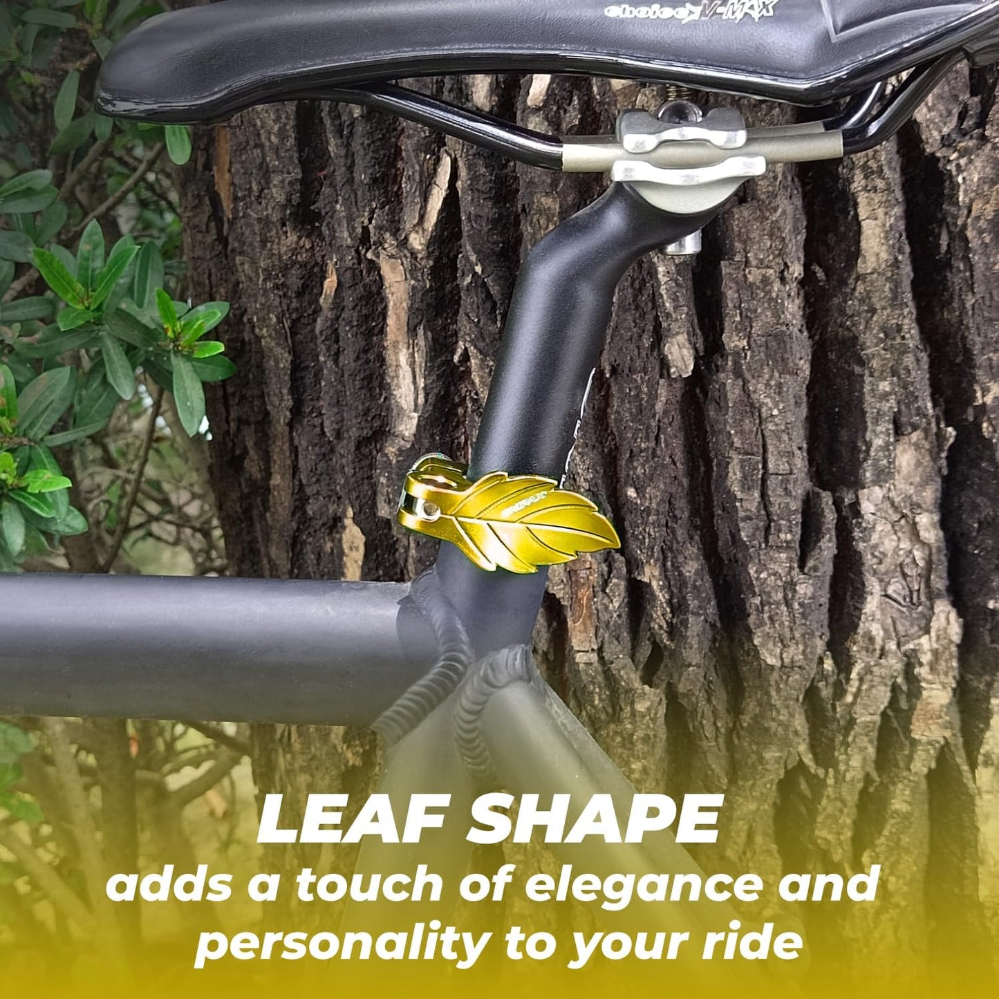 ONIPAX Bike Leaf Seatpost Quick Release Clamp Collar Aluminum Alloy 32mm/35mm