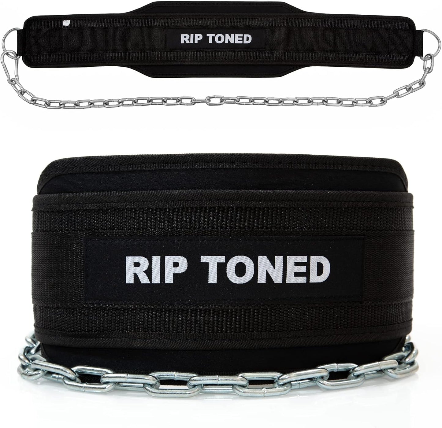 Rip Toned Dip Belt – Weight Lifting Belt with 36" Steel Chain for Dips, Chin Ups & Pullups Heavy Duty | Comfortable Fit | Supports Progressive Overload for Strength & Muscle Gains