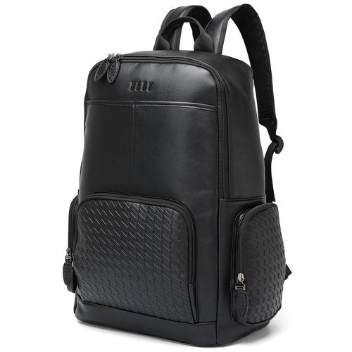 ELLE Leisure Luxe 27L Vegan Leather Backpack | Black