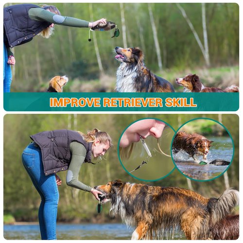 Scopaven Duck Training Dummy With Leash & Whistle - Durable Retriever Dummy for Waterfowl Retrieval, Hunting Toys and Bumpers for Dogs
