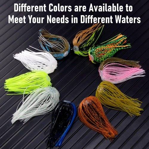 Dr.Fish 15 Pack Replacement Jig Skirts 88-Strands Silicone Fishing Umbrella Skirts Quick Change for Spinnerbaits Bass Jig Lures Making Accessories Chartreuse