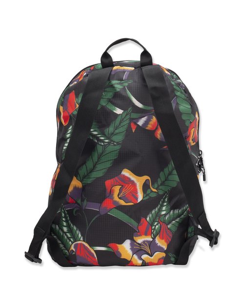 Volcom Packable Backpack, Black Floral Print