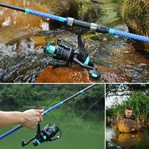 Sougayilang Baitfeeder Combo Surf Fishing Rod Combo Medium/Heavy 3 Piece Travel Spinning Rod with 4000 Size Reel (11')