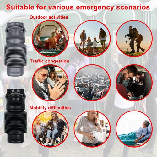 Pee Bottles For Men,Collapsible Urine Bottle With Disposable Replacement Bags,Car Pee Bottle For Men And Women,750ml,Leakproof,2-Piece Set Emergency Urinal For Road Trips,Traffic Jams And Camping