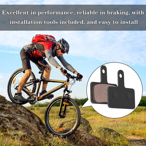 Gulfmew 4 Pairs Bike Disc Brake Pads Compatible with Sram Brake Pads, Compatible with Nutt Hydraulic