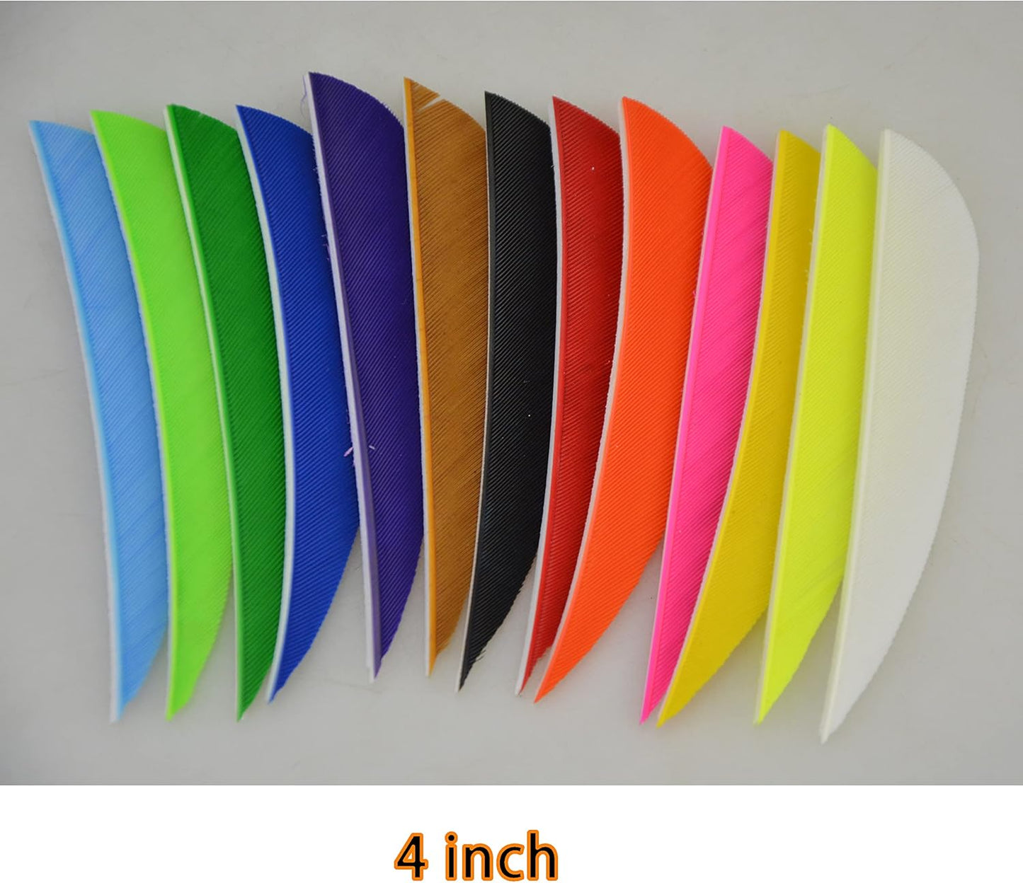 ZSHJGJR Archery Arrow Feathers 3 Inch 4Inch 5 Inch Turkey Feathers Fletchings Arrow Feathers Fletches Right Wing for DIY Hunting Arrows 50PCS