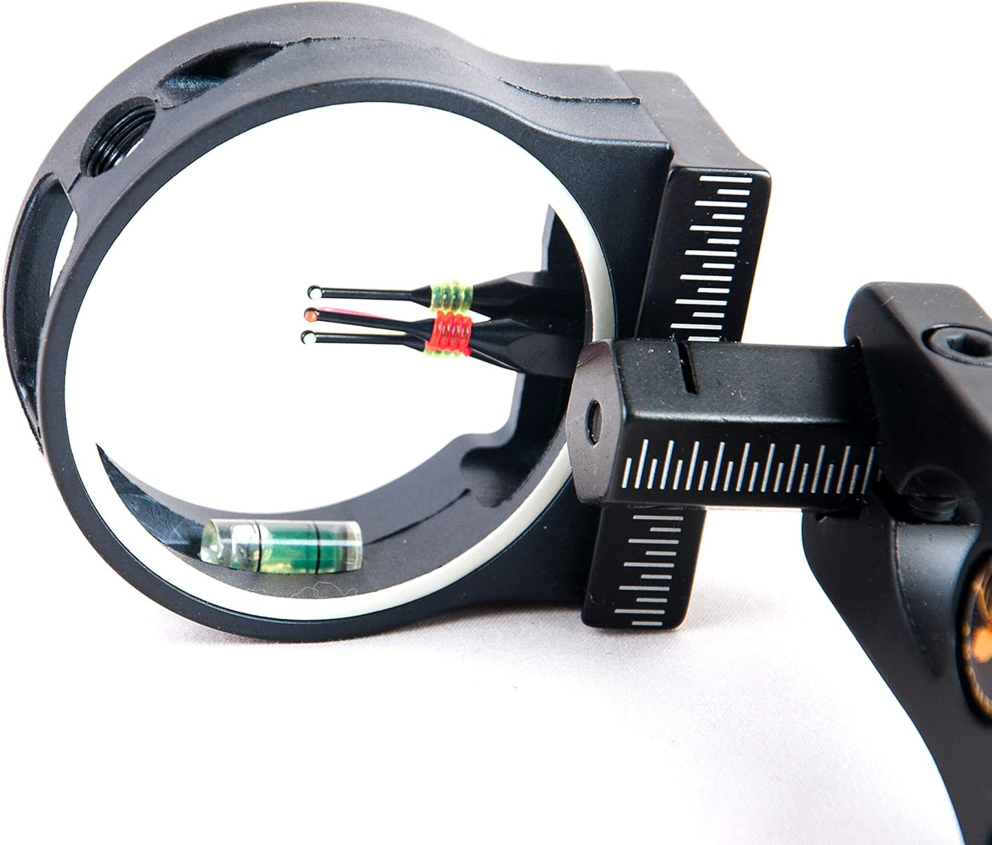 TOPOINT 3 Pin Bow Sight - Adjustable Fiber Optic, Brass Pins, Aluminum - Right/Left Handed