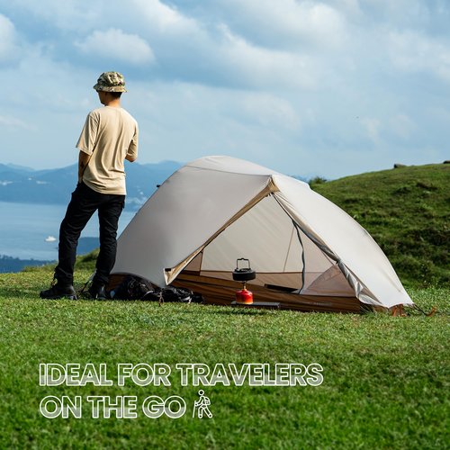 OneTigris Mona Ultralight 1 Person Tent, 3 Season Tent Waterproof for Camping Hiking Backpacking Trekking 3000mm Waterproof