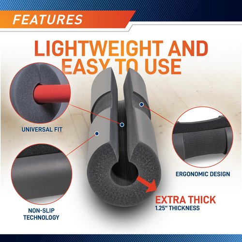 MARCY Barbell Pad Squat Pad, Great for Weightlifting, Lunges and Hip Thrusts, Comfortable Foam Sponge Pad Provides Cushion to Neck & Shoulders While Strength Training MT-7SAK
