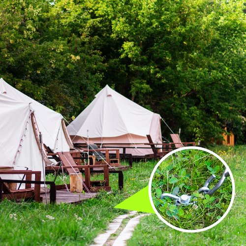 12pcs 3/8 x 12 inch Heavy Duty Camping Ground Anchors, Non-Rust Tent Stakes Screw in Kit for Securing Animals, Trampoline, Carports, Canopies, Sheds, Swing Sets, Ground Anchors for High Winds